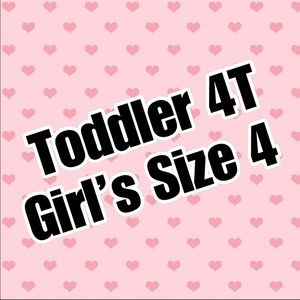 Toddler / Preschool Girl Size 4T and XS / 4
